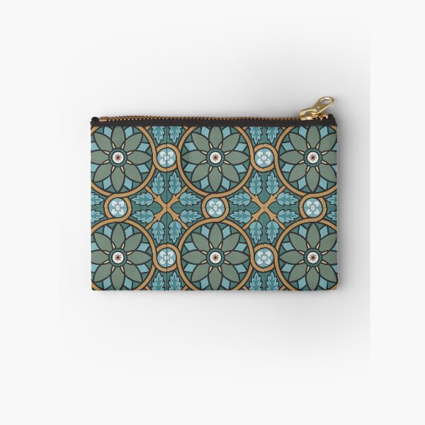 Item preview, Teal Floral Tile Reproduction designed and sold by MadeByGeeClowes.