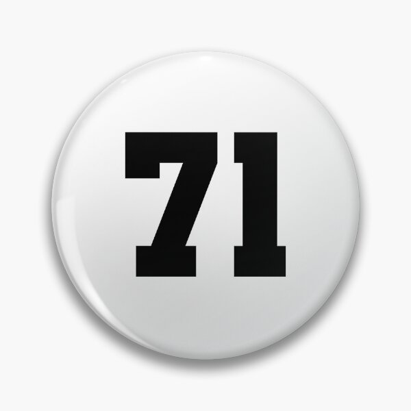 Item preview, 71, seventy one, black, soccer league designed and sold by Numbers-Art.