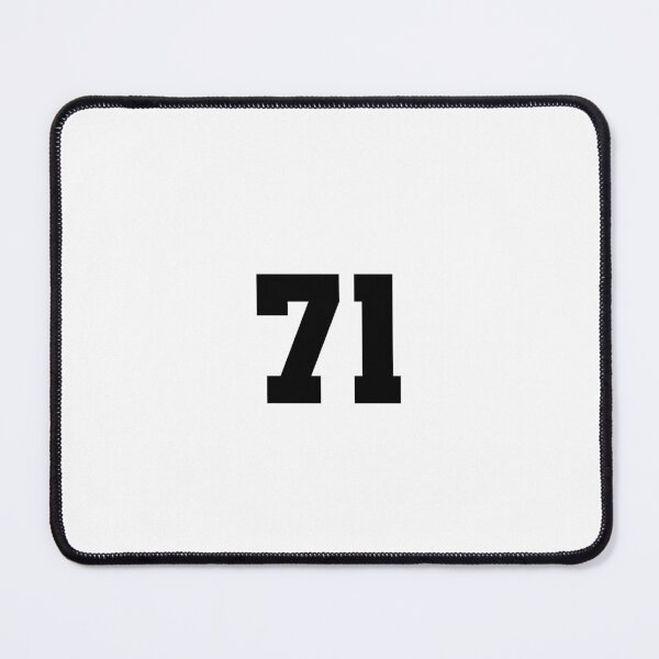 Item preview, 71, seventy one, black, soccer league designed and sold by Numbers-Art.