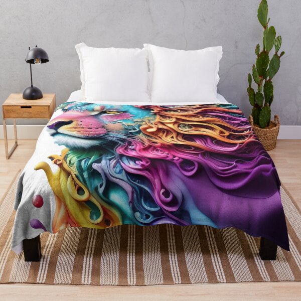 Item preview, Colorful Lion of Judah, Vivid Abstract, Kingdom Art designed and sold by Rhonda Brown.