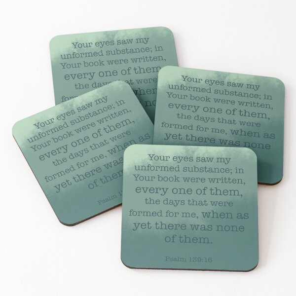 Item preview, Psalm 139:16 Bible Verse designed and sold by Kaitlyn Keith.