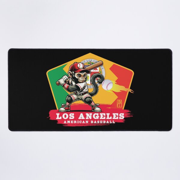 Item preview, USA - American BASEBALL - Los Angeles - Baseball mascot - Los Angeles baseball designed and sold by ArtProjectShop.