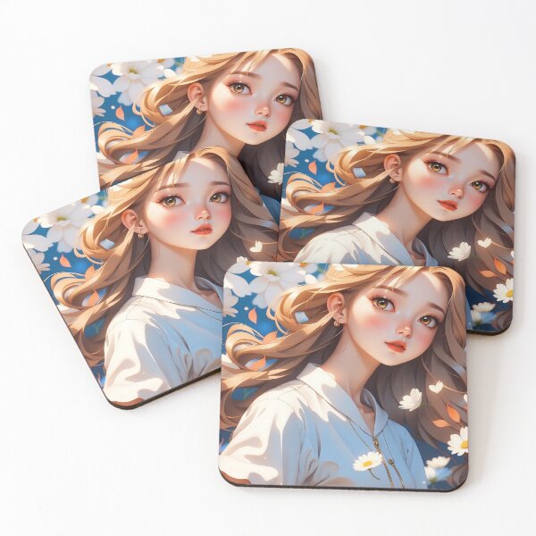 Item preview, Blossoming Beauty Amidst a Sea of Daisies” designed and sold by ArtComixHaven.
