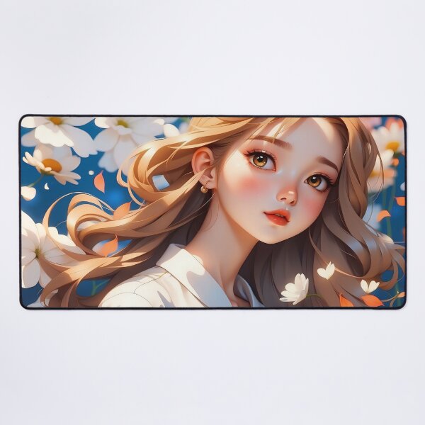 Item preview, Blossoming Beauty Amidst a Sea of Daisies” designed and sold by ArtComixHaven.