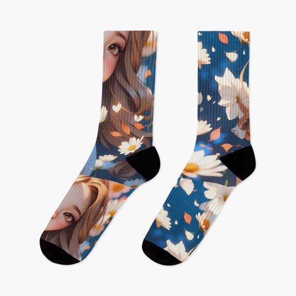 Item preview, Blossoming Beauty Amidst a Sea of Daisies” designed and sold by ArtComixHaven.
