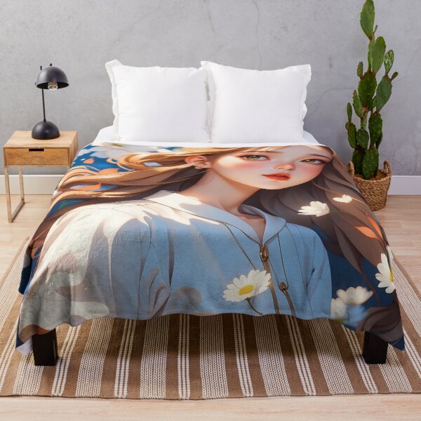 Item preview, Blossoming Beauty Amidst a Sea of Daisies” designed and sold by ArtComixHaven.