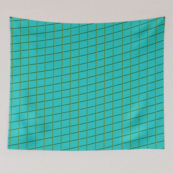 Item preview, Voxel Tiles Metallic 2 Tropical Blue designed and sold by PotatoVonEpicus.