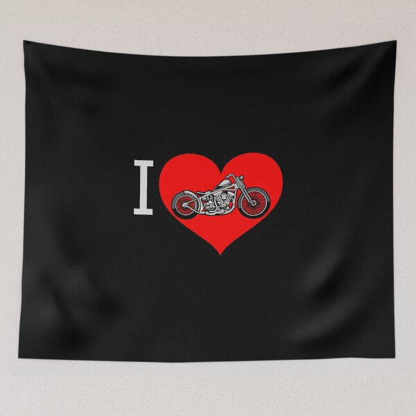 Item preview, I Love Motorcycles Heart Valentine Motorbike Racing Motorcycle Biker Bike life Motorcycling Valentines Day  designed and sold by CarantinedChaos.