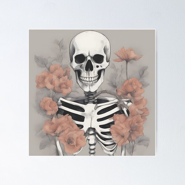 Item preview, Floral Bones designed and sold by Zenvo.