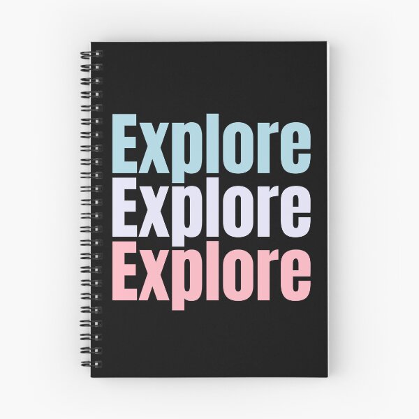 Item preview, Explore, Explore, Explore repeated 3 times design with light colours. explore the world and travel designed and sold by LewaTahami.