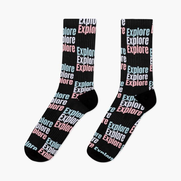 Item preview, Explore, Explore, Explore repeated 3 times design with light colours. explore the world and travel designed and sold by LewaTahami.