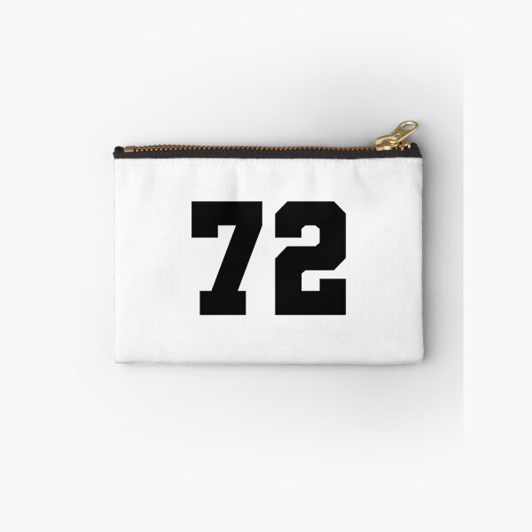 Artikelvorschau, 72, zweiundsiebzig, schwarz, Fußballliga entworfen und verkauft von Numbers-Art.