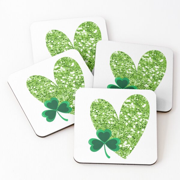 Item preview, Shamrocks and Green Heart - Retro Design Style designed and sold by Raise2Shine.