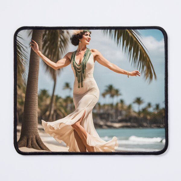 Item preview, Mujer bailando en la playa designed and sold by Andremus.