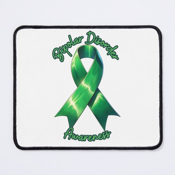 Item preview, Bipolar Disorder Awareness Green Ribbon Mens Mental Health designed and sold by kylmllr101684.