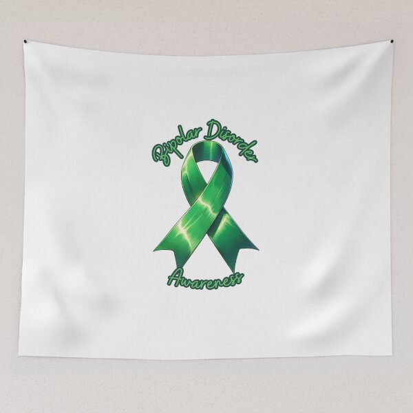 Item preview, Bipolar Disorder Awareness Green Ribbon Mens Mental Health designed and sold by kylmllr101684.