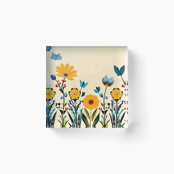 Item preview, Floral Art Elegant & Royal Yellow Daisy Wildflowers Pattern designed and sold by Zeporas Castle.