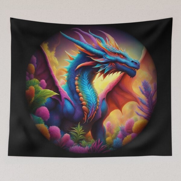 Item preview, Neon Light Dragon designed and sold by Zendragon-Store.