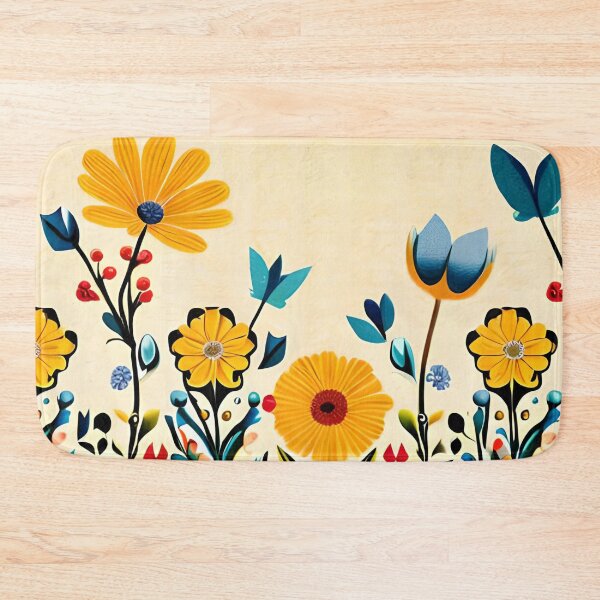Item preview, Floral Art Elegant & Royal Yellow Daisy Wildflowers Pattern designed and sold by Zeporas Castle.