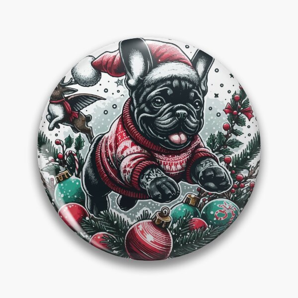 Item preview, Frenchie's Festive Frolic and Flying Friends designed and sold by bjrocket89.