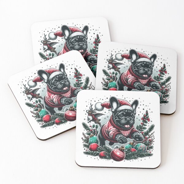 Item preview, Frenchie's Festive Frolic and Flying Friends designed and sold by bjrocket89.