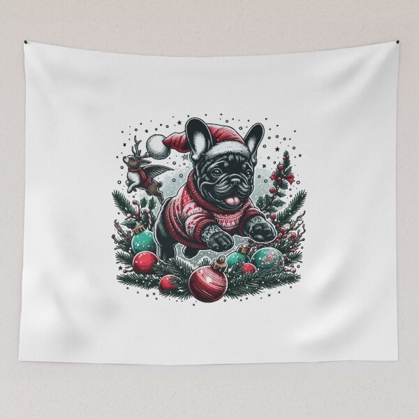 Item preview, Frenchie's Festive Frolic and Flying Friends designed and sold by bjrocket89.