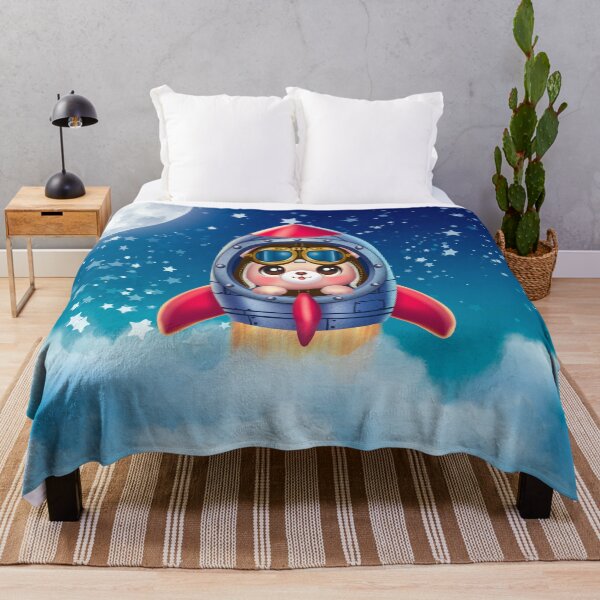 Item preview, Teddy bear in a rocket designed and sold by SDCillustration.
