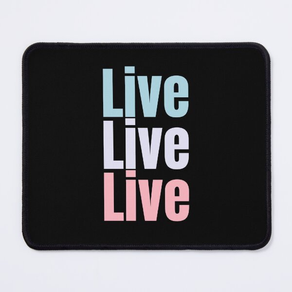 Item preview, Live, Live, Live, repeated 3 times design with light colours. live your life well designed and sold by LewaTahami.