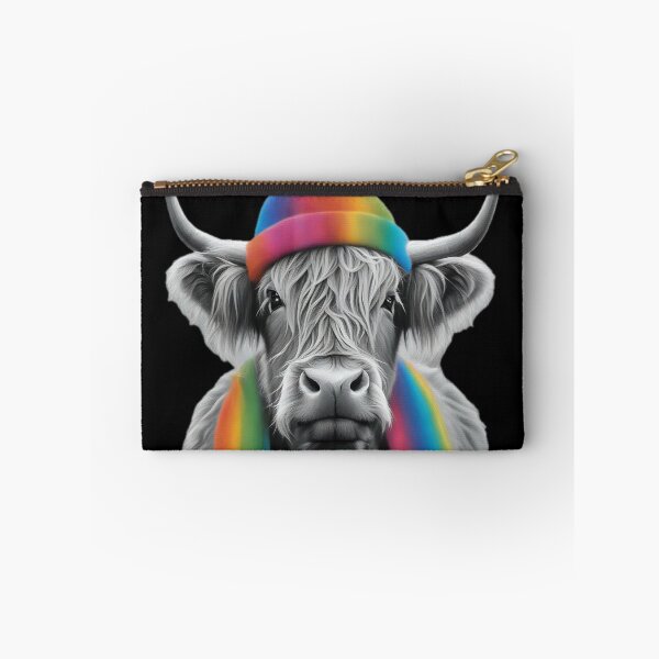 Item preview, Highland Cow Rainbow Hat designed and sold by Zenvo.
