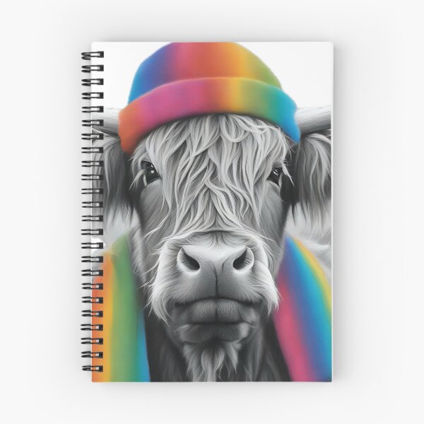 Item preview, Highland Cow Rainbow Hat designed and sold by Zenvo.