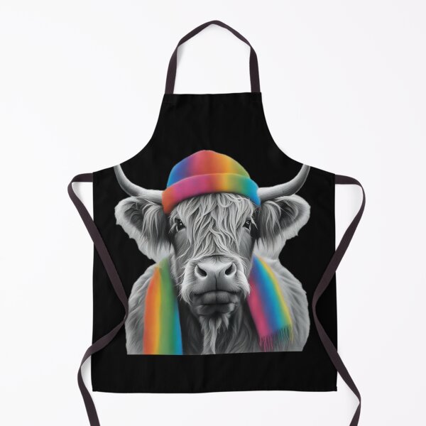 Item preview, Highland Cow Rainbow Hat designed and sold by Zenvo.