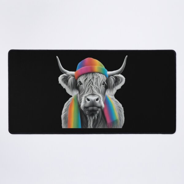 Item preview, Highland Cow Rainbow Hat designed and sold by Zenvo.