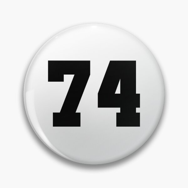 Item preview, 74, seventy four, black, soccer league designed and sold by Numbers-Art.