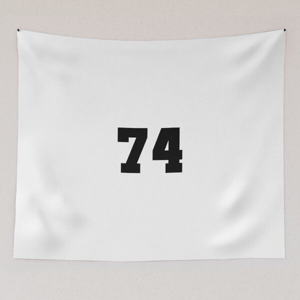 Item preview, 74, seventy four, black, soccer league designed and sold by Numbers-Art.