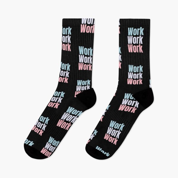 Item preview, Work, Work, Work,, repeated 3 times design with light colours. work hard and achieve big  designed and sold by LewaTahami.