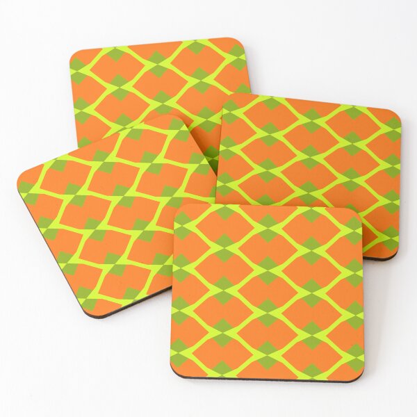 Item preview, Orange with Green Diamond Pattern designed and sold by AStar17.