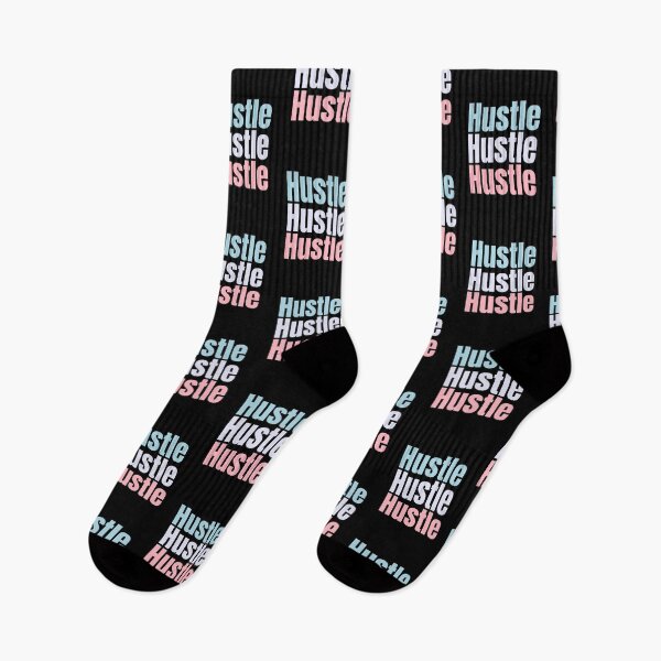 Item preview, Hustle, Hustle Hustle, repeated 3 times design with light colours. hustle and get that pay check  designed and sold by LewaTahami.