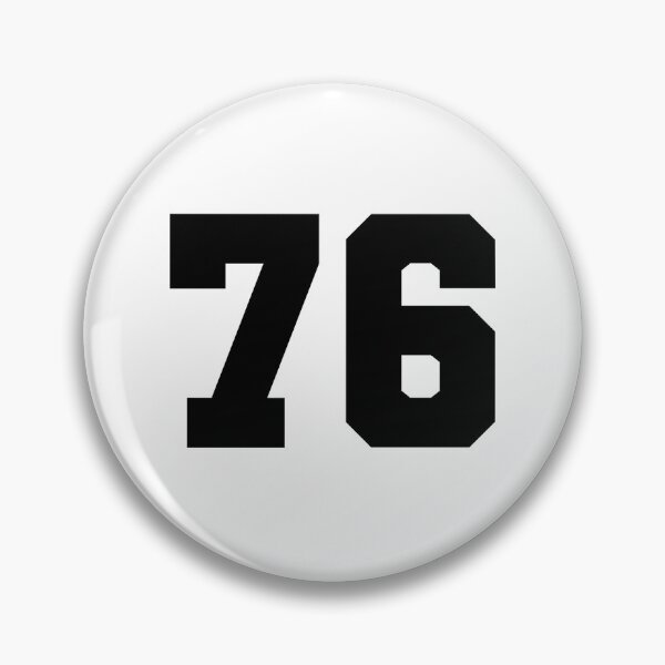Item preview, 76, seventy six, black, soccer league designed and sold by Numbers-Art.