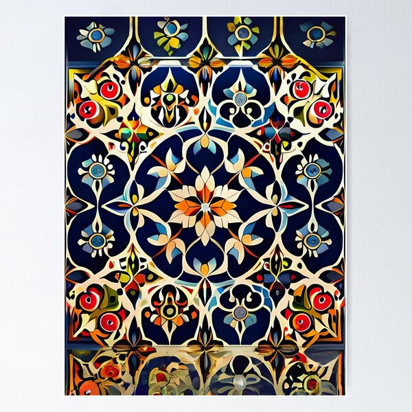 Item preview, Filigree Art Elegant & Royal Blue Circular Flower Mandala designed and sold by Zeporas Castle.