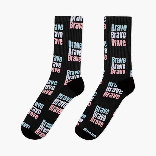 Item preview, Brave, Brave, Brave, repeated 3 times design with light colours. live life with bravery,  designed and sold by LewaTahami.