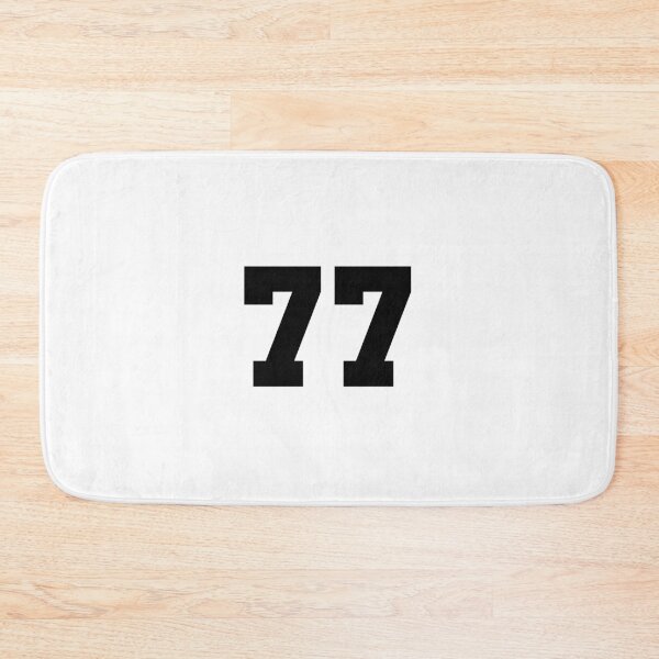 Item preview, 77, seventy seven, black, soccer league designed and sold by Numbers-Art.