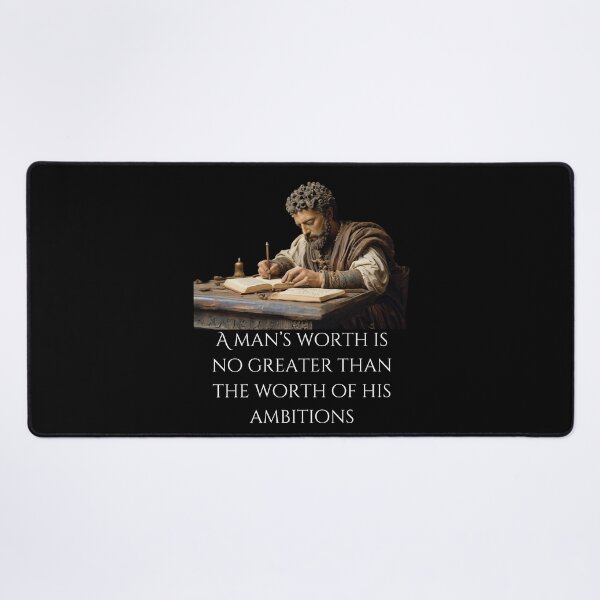 Item preview, A Man’s Worth Is No Greater Than The Worth Of His Ambitions 2 designed and sold by Wis-Epoch.