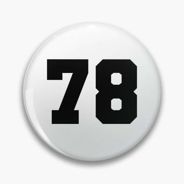 Item preview, 78, seventy eight, black, soccer league designed and sold by Numbers-Art.