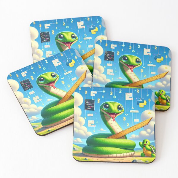 Item preview, Python & Turtle: Coding Companions in a Digital Wonderland designed and sold by TuringTacoTales.
