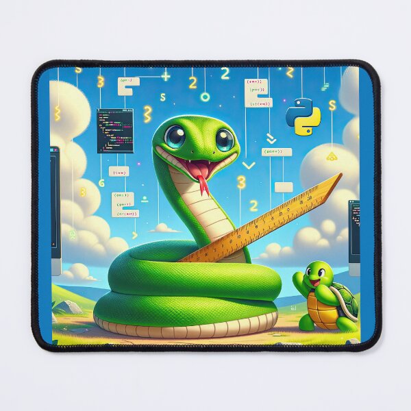 Item preview, Python & Turtle: Coding Companions in a Digital Wonderland designed and sold by TuringTacoTales.