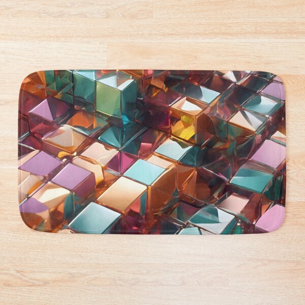 Artikelvorschau, Abstract Geometric Crystal Cube Pattern entworfen und verkauft von TheArtOfPat.