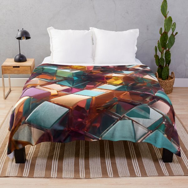 Artikelvorschau, Abstract Geometric Crystal Cube Pattern entworfen und verkauft von TheArtOfPat.