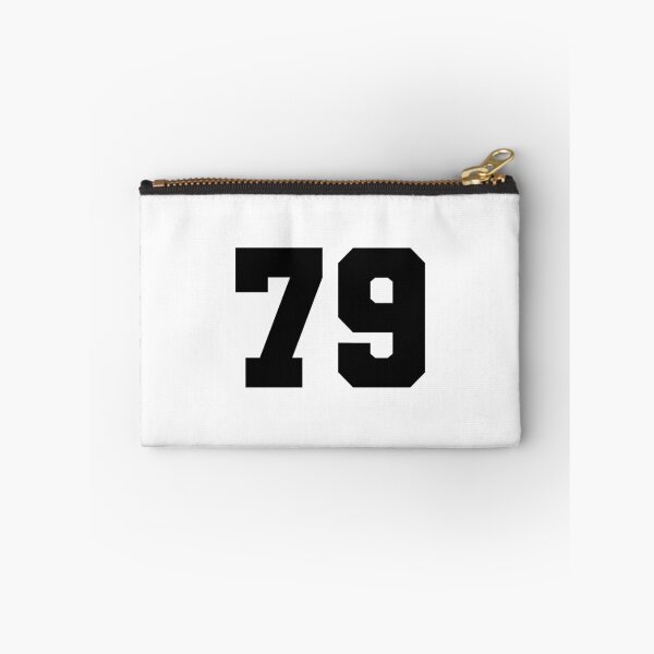 Artikelvorschau, 79, neunundsiebzig, schwarz, Fußballliga entworfen und verkauft von Numbers-Art.