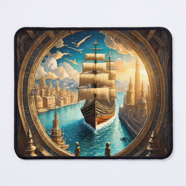 Item preview, Paper Art - A View of the Harbor designed and sold by Dan Farsaci.