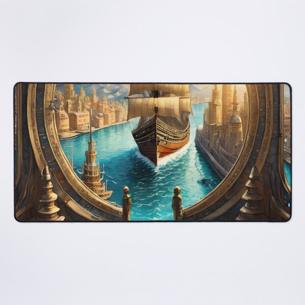 Item preview, Paper Art - A View of the Harbor designed and sold by Dan Farsaci.